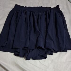 Athleta Navy Layered Ruffle Skort